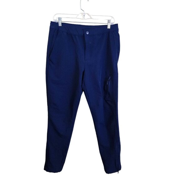 Fielder Bonobos Men's Royal Blue Jogger Pants Stretch Pockets Zip Ankle Size M - Picture 1 of 15
